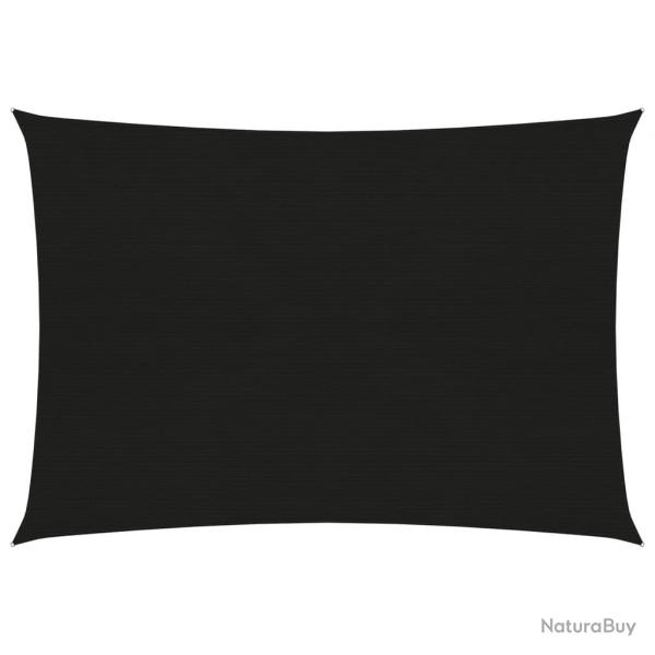 Voile toile d'ombrage parasol 160 g/m PEHD 2,5 x 3,5 m noir 02_0009184
