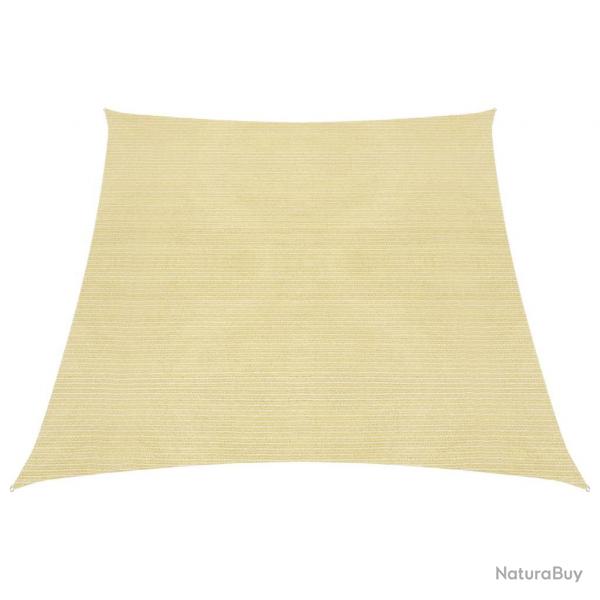 Voile toile d'ombrage parasol 160 g/m PEHD 4/5 x 4 m beige 02_0008978