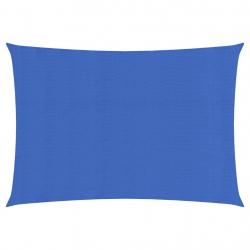 Voile toile d'ombrage parasol 160 g/m² PEHD 2,5 x 4 m bleu 02_0009049