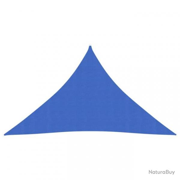 Voile toile d'ombrage parasol 160 g/m PEHD 3,5 x 3,5 x 4,9 m bleu 02_0009058