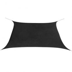 Voile toile d'ombrage parasol en tissu oxford carré 3,6 x 3,6 m anthracite 02_0008657