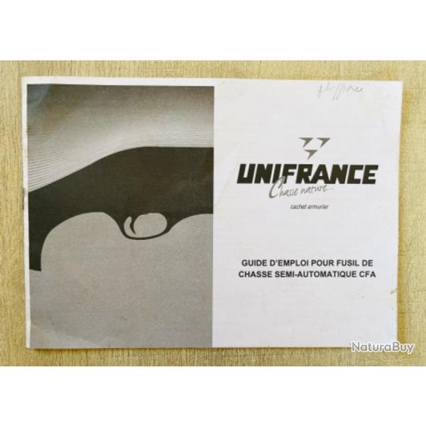 Notice Fusil Unifrance Semi Automatique Occasion