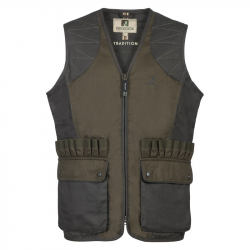 Gilet de chasse Percussion Tradition Kaki