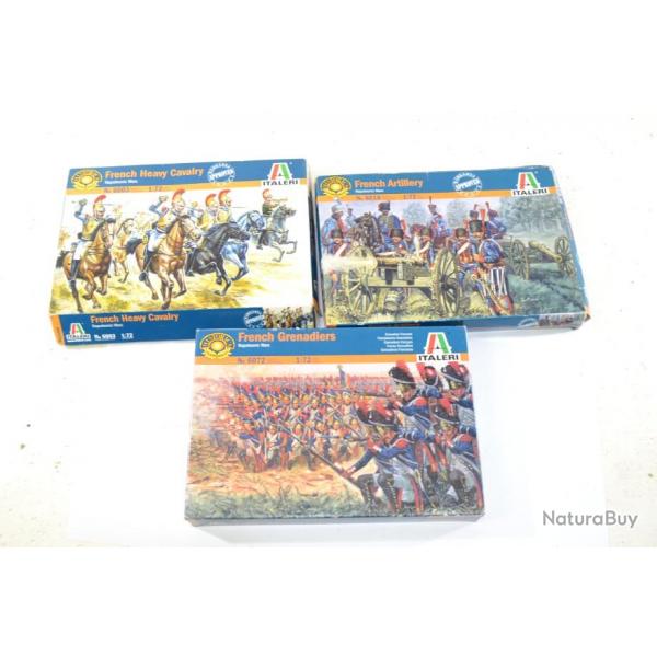 Lot soldats italeri napoleonic wars 1:72 1/72 1 72 French heavy cavalry grenadiers artillery