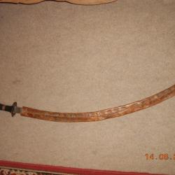 antique gourade sabre  éthiopien du XIXe siècle - époque Menelik II d'Abyssinie