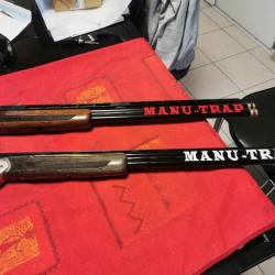 2 Autocollants stickers MANUT-TRAP pour canon fusil EXPEDITION SOUS 24h GARANTIE
