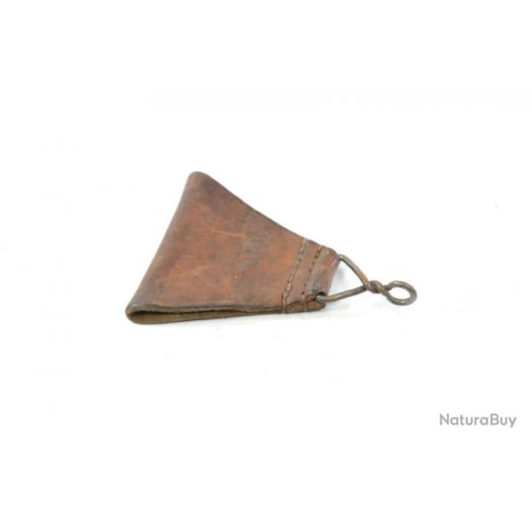 Triangle de suspension dorsal en cuir Arme Franaise post WW2. Cuir fauve, Indochine. (C)