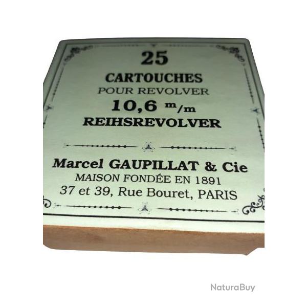10,6 mm Reichsrevolver: Reproduction boite cartouches (vide) GA 10716835