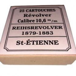 10,6 mm Reichsrevolver: Reproduction boite cartouches (vide) SE 10716881