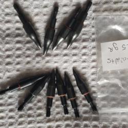 Pouintes SAUNDERS Lot de 10 COMBO  125 GR 5/16"  3D / Nature / Instinctif  + Joints toriques rouge