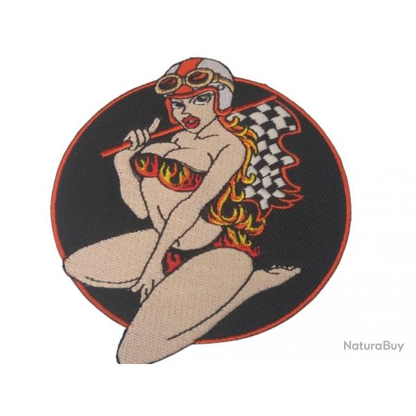 Pin Up - 90 mm   coudre ou  coller au fer  repasser