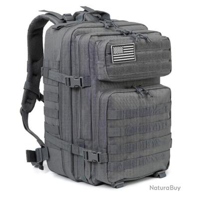 Sac à Dos Tactique Militaire 45L – Imperméable – Randonnée, Airsoft, Camping