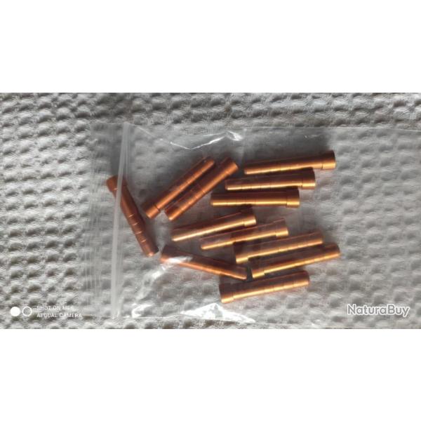 INSERT ALU  5/16 pour FLECHES  ou Trait  Top Hat 26.8 grains lot de 12 Inserts 5/16
