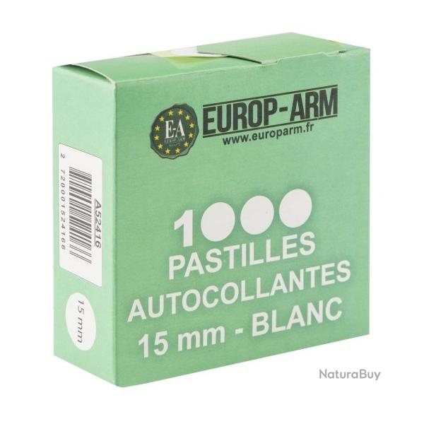 Pastilles autocollantes blanches diam.15mm