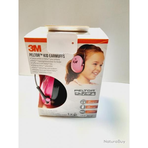 Casque auditif Peltor enfant Rose