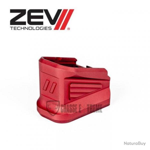 Extension de chargeur ZEV +5 pour Glock 9mm Rouge