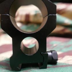 anneaux de montage haut 30mm avec trou pour visu guidon de KASTELBERG