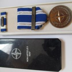 Médaille OTAN ISAF  .