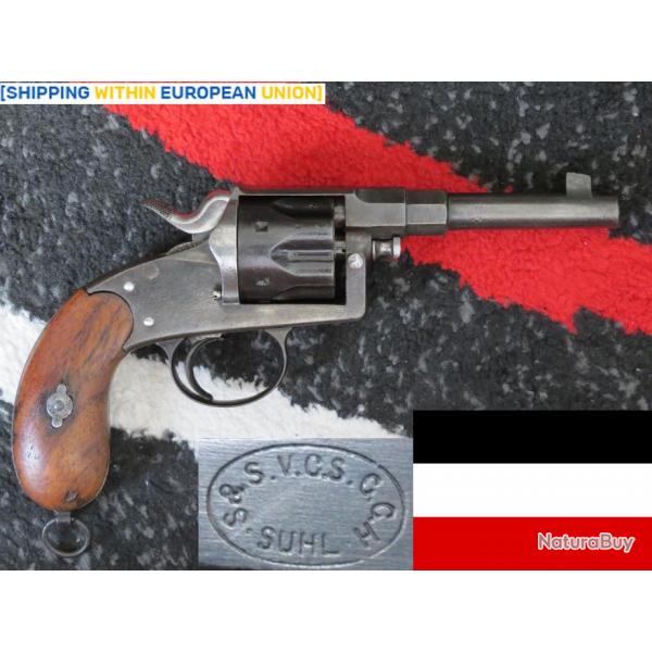Revolver Reichrevolver 1883 M83 / Schilling (VCS) & Haenel (CGH) - Suhl / calibre d'origine 10.6x25R