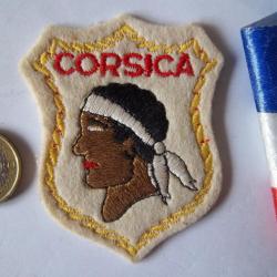 écusson vintage collection insigne tissu Corse Corsica
