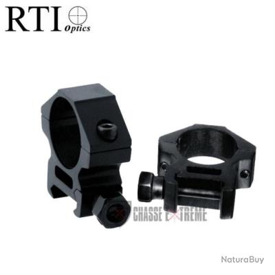 collier de fixation m03 diamètre 25,4mm avec rail weaver