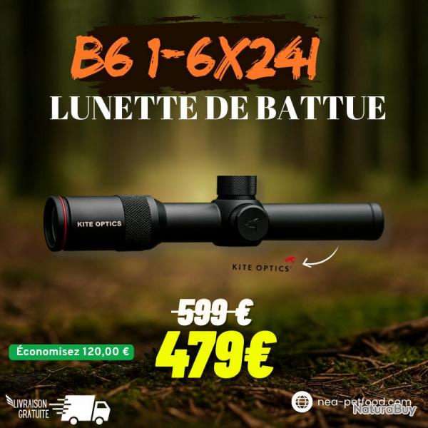 B6 1-6X24I Lunette de battue KITE OPTICS ret.4A-I Lumineux