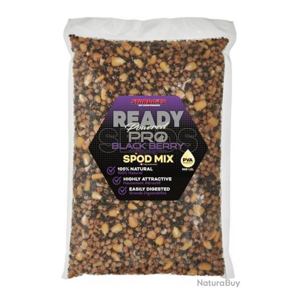 Mlange de Graine Starbaits Probiotic Ready Seeds Blackberry Spod Mix 1KG