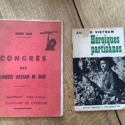 fascicules propagande  guerre vietnam mouvement etudiant comite partisan
