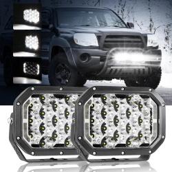 Auxbeam Feux de route blancs avec DRL - 7x5 pouces (2 pièces)