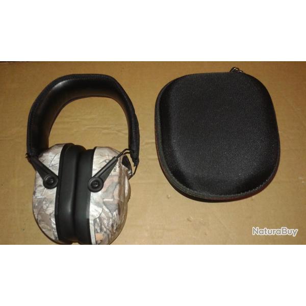 Le must de la protection auditive WALKERS RAZOR 360 avec housse de rangement tat neuf