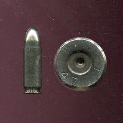 9 x 23 Largo espagnol inerte de manipulation nickelé - RARE - Pour pistolets Astra, Star, Campo Giro