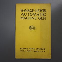 US WW1 - FM Savage Lewis - Réimpression en 1970 du manuel de 1915