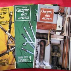 94/10  Gazette des armes : les trois numéros hors série spécial baïonnettes.