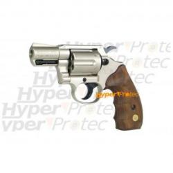Colt Detective Special nickel crosse bois - revolver 9mm