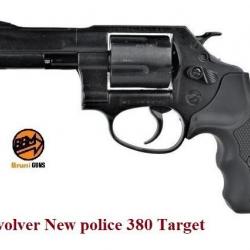 Revolver New police  380 target  BRONZE  à blanc uniquement