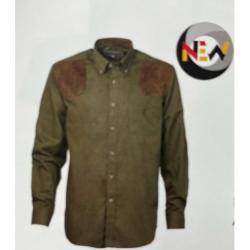 Chemise de chasse Percussion Marcilly Kaki