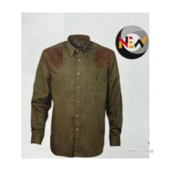 Chemise de chasse Percussion Marcilly Kaki