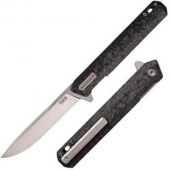 Couteau Tekto Knives F2 Bravo Carbon Fiber/G10 Handle D2 Blade IKBS Linerlock Clip USA TKTF2CBKSL4