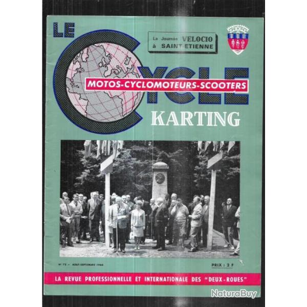 le cycle karting 72 motos-cyclomoteurs-scooters aout-septembre 1966