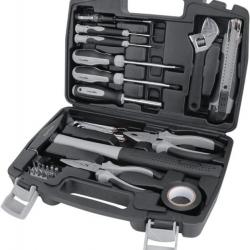 Coffret Mallette à Outils 32 Pièces Bricoage Maison Voiture Tournevis Clef Pince Outillage