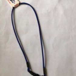 1 cordon de lunette , élastique bleu foncé 33 cm rovord pêche mouche