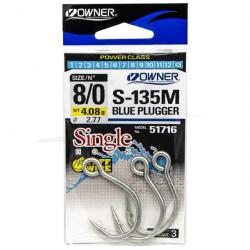 Owner Blue Plugger S-135M 8/0