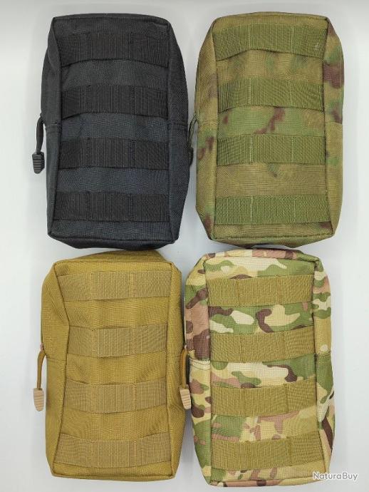 Pochette pour ceinture / sac à dos - Militaire - Passant Molle - 11cm x  20cm.