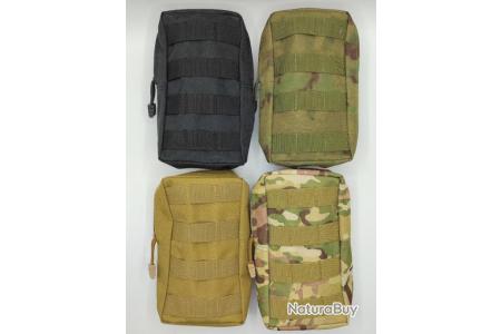 Pochette pour ceinture / sac à dos - Militaire - Passant Molle - 11cm x  20cm.