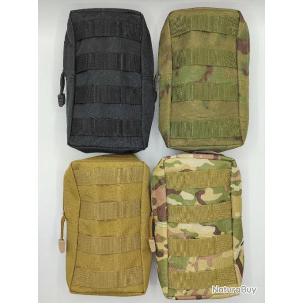 Pochette pour ceinture / sac  dos - Militaire - Passant Molle - 11cm x 20cm.