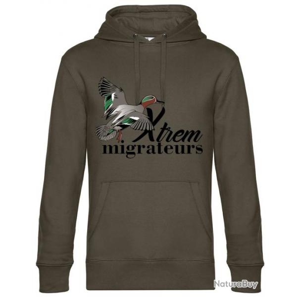 Sweat canard sarcelle kaki XTREM MIGRATEURS