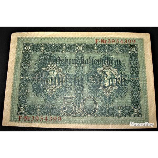 ALLEMAGNE  billet de 50 marks  5 aout 1914