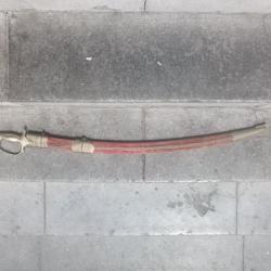 Vend sabre ancien d origine cavalerie indienne Pommeau tête de chevalLongueur 86cmLargeur 3 cm