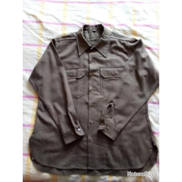 CHEMISE US MOUTARDE WW2