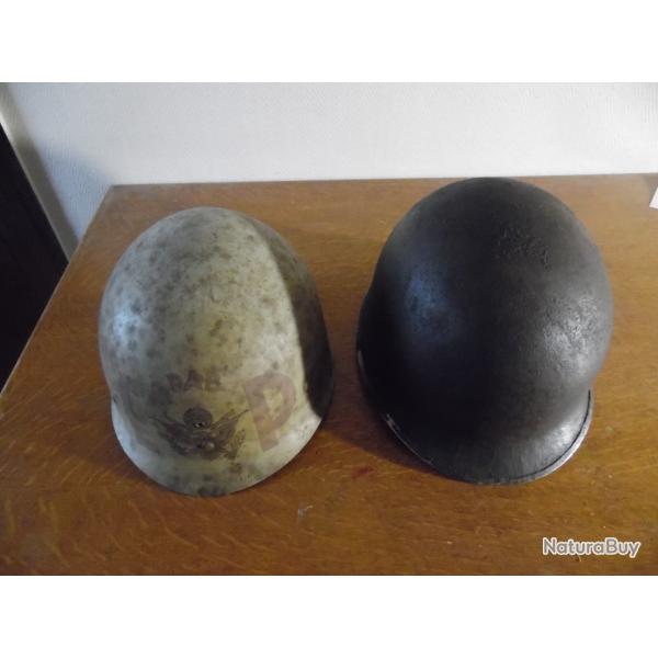 LEANER US ET CASQUE USM1  DE  PERSONNEL QUI CHARGER ET DECHARGER LES BATEAUX PENDANT LA 2EME GUERRE